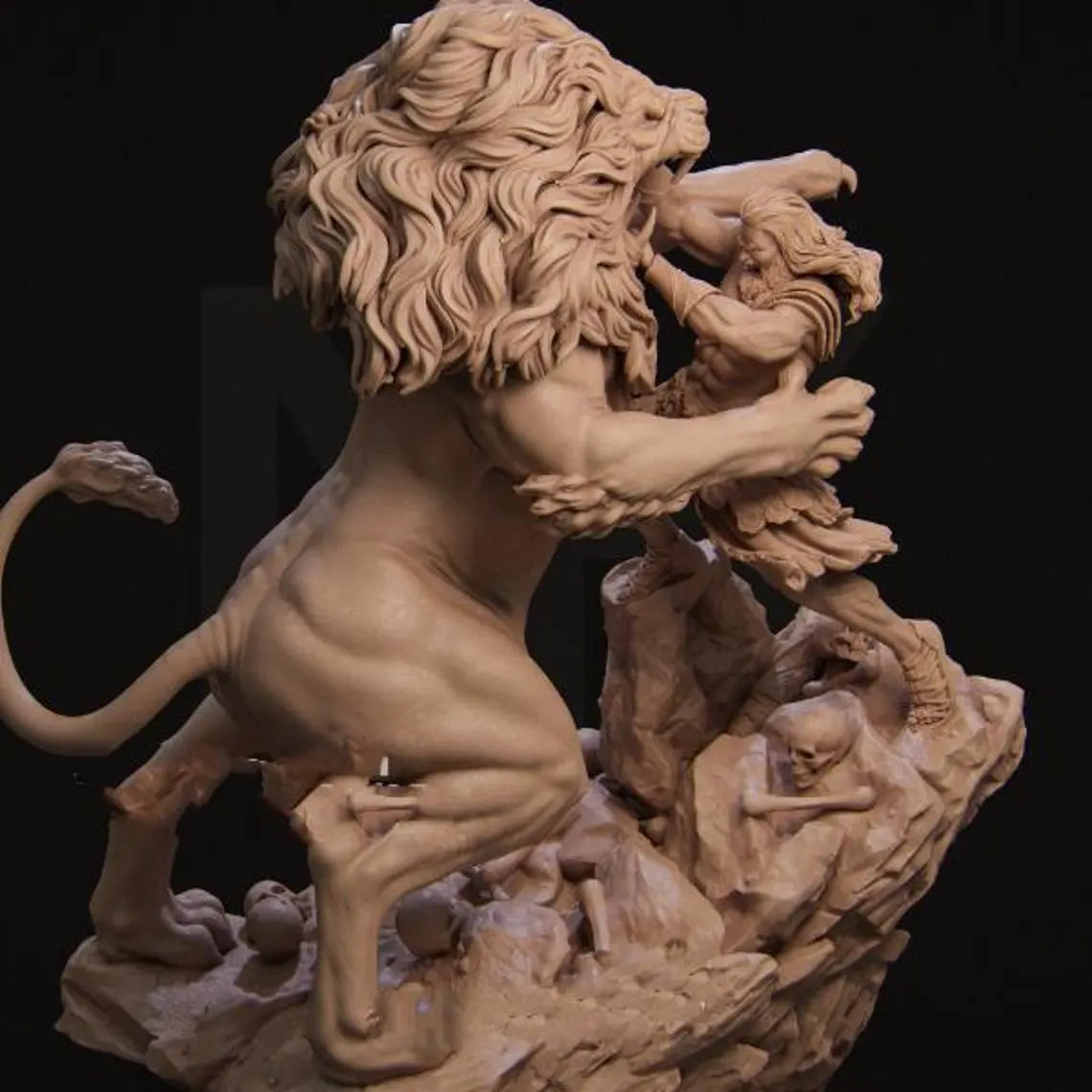 Heracules and the Lion